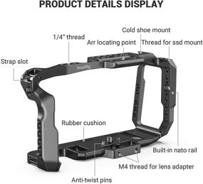 img 3 attached to 📷 SmallRig Camera Cage Kit for Blackmagic Design BMPCC 4K & 6K Camera, with Top Handle, SSD Mount Holder for Samsung T5 - KCVB2748