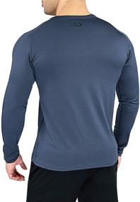 img 2 attached to 👕 Efficient Moisture-Wicking Henley HydraVent Athletic Shirts for Men