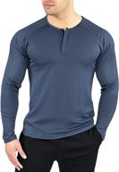 👕 efficient moisture-wicking henley hydravent athletic shirts for men logo