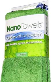 img 4 attached to 🌿 Nano Towels - Incredible Eco-Friendly Fabric for Effortless Cleaning on Any Surface Using Water Alone. A Sustainable Alternative to Paper Towels and Harmful Chemicals. Enhance Savings, Speed, Ease, and Promote a Safer, Healthier Home. Includes 4 Ct