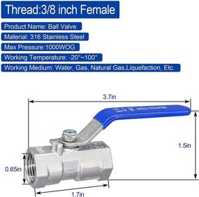 img 3 attached to TWOZOZO Stainless Valves: Optimal Performance with Standard Material