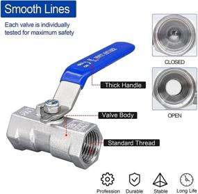 img 2 attached to TWOZOZO Stainless Valves: Optimal Performance with Standard Material