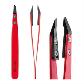 img 2 attached to 💇 Precision Hair Removal with REVLON's Ceramic Tip Slant Tweezer