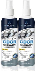 img 4 attached to 🍊 2-Pack Car Odor Eliminator Spray - Professional Deodorizer, Air Freshener, and Purifier for Smoke, Cigarettes, Cigar, Grease - Plant-Based, Natural Neutralizer Absorber with Goji Orange Scent