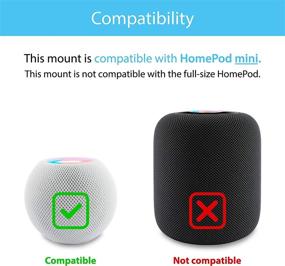 img 2 attached to 🔧 TotalMount HomePod Mini Mount - No Drilling Required! (Premium Black - Hole-Free Design)
