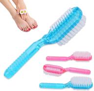 🧽 fingernail cleaning brush with toe scrub and grip handle - ideal for home laundry, clothes, shoes, foot scrubbing logo