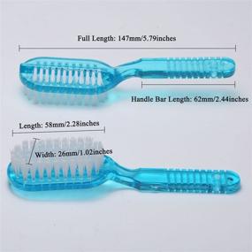 img 3 attached to 🧽 Fingernail Cleaning Brush with Toe Scrub and Grip Handle - Ideal for Home Laundry, Clothes, Shoes, Foot Scrubbing