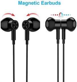 img 1 attached to TITACUTE 3.5mm Earbuds: Noise Cancelling Headphones with Mic for Google Pixel, Samsung S10 Plus, PS5 – Black