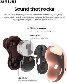 img 3 attached to 🎧 Samsung Galaxy Buds Live, Active Noise Cancelling True Wireless Earbuds (Wireless Charging Case Included), Mystic White (US Version)