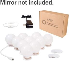 img 1 attached to 💄 Hollywood Style Makeup Vanity Lights Kit - Dimmable LED Light Bulbs for Bathroom Wall or Dressing Mirrors - Includes Stickers, Power Plug, 10 Daylight Lights - Mirror Not Included