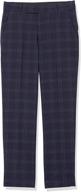 calvin klein boys' flat-front suit dress pant: straight leg fit, hemmed bottom, belt loops & functional front pockets logo