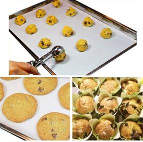 img 1 attached to 🍪 Stainless Steel Cookie and Ice Cream Scoop Set, 18/8 Steel