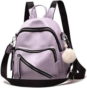 img 4 attached to 🎒 Stylish and Versatile Leather Backpack: The Perfect Fashion Convertible Daypack
