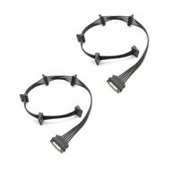splitter 2packs adapter cable inches logo