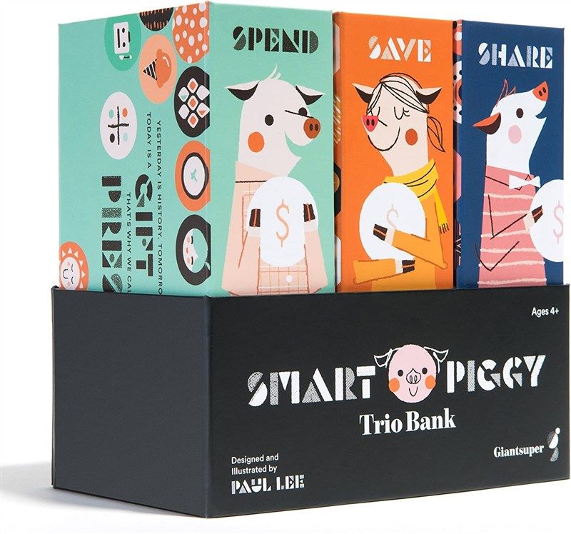 smart piggy trio bank educational 로고