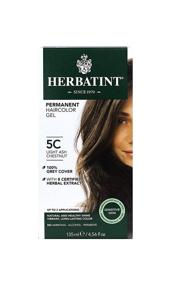 img 4 attached to 🌿 Herbatint 5C Light Ash Chestnut Hair Colour Gel - 135 mL - Permanent Herbal Formula