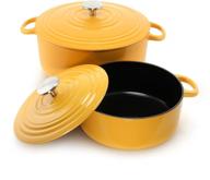 marigold chantal enameled 🍳 cast iron cookware set, 4-piece logo