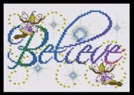 🧵 tobin dw9795 believe counted cross stitch kit, 14 count, 5x7-inch logo