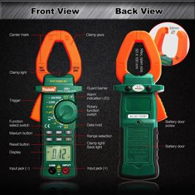 img 1 attached to 🔌 Highly Accurate Clamp Multimeters with Storage Bag, NCV, and LED Light for Home AC/DC Current