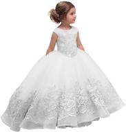 👗 elegant lace pageant ball gowns for wedding - abao sister sleeveless flower girl dress for kids logo