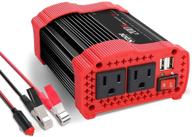 🔌 premium 200w car power inverter with dual usb charger - efficient 12v dc to 110v ac converter logo