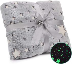 img 4 attached to 🌟 Exqline Glow in the Dark Throw Blanket: Perfect for Kids' Home Store