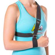 🏋️ the shoulder sling: advanced arm support strap & waterproof collarbone brace by braceability - ideal for collarbone injury, rotator cuff tear, dislocation, or ac separation (universal) logo