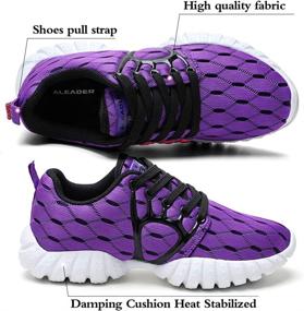 img 3 attached to 🏃 ALEADER Women's Mesh Sport Running Shoes - Lightweight and Optimized for Performance