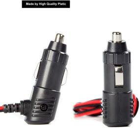 img 1 attached to 🔌 LUITON 12V Fused Replacement Cigarette Lighter Power Plug/Cord with Leads, CB Radio Power Adapter for Mobile, Compatible with Uniden PRO505XL PC88LTX Bearcat 880 Cobra 29LTD 29LX (1+1 Pack)