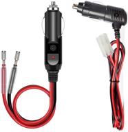 🔌 luiton 12v fused replacement cigarette lighter power plug/cord with leads, cb radio power adapter for mobile, compatible with uniden pro505xl pc88ltx bearcat 880 cobra 29ltd 29lx (1+1 pack) logo