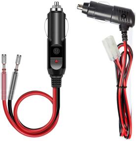 img 4 attached to 🔌 LUITON 12V Fused Replacement Cigarette Lighter Power Plug/Cord with Leads, CB Radio Power Adapter for Mobile, Compatible with Uniden PRO505XL PC88LTX Bearcat 880 Cobra 29LTD 29LX (1+1 Pack)