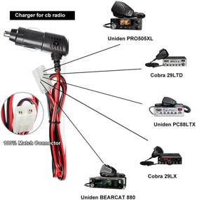 img 2 attached to 🔌 LUITON 12V Fused Replacement Cigarette Lighter Power Plug/Cord with Leads, CB Radio Power Adapter for Mobile, Compatible with Uniden PRO505XL PC88LTX Bearcat 880 Cobra 29LTD 29LX (1+1 Pack)