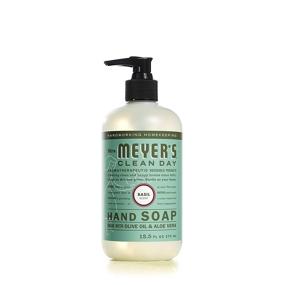 img 3 attached to 🌿 Mrs. Meyer's Clean Day Liquid Hand Soap: Cruelty-Free & Biodegradable with Essential Oils, Basil Scent (12.5oz, Pack of 3)