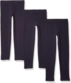 img 4 attached to 👧 Stylish Hanes Little Girls Leggings in Ebony: Premium Girls' Clothing