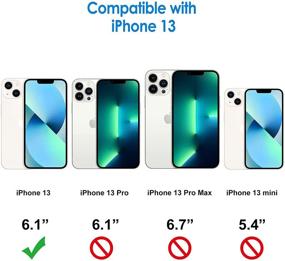 img 3 attached to 📱 JETech Shockproof Bumper Cover for iPhone 13 6.1-Inch | Anti-Scratch Clear Back | HD Clear | Case Compatible