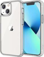 📱 jetech shockproof bumper cover for iphone 13 6.1-inch | anti-scratch clear back | hd clear | case compatible logo