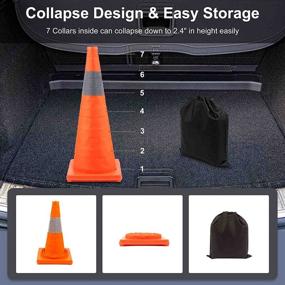 img 1 attached to 🚦 BATTIFE Collapsible Traffic Reflective Practice: Enhancing Road Safety with Portability