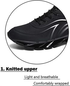 img 3 attached to Lightweight & Breathable Men's Athletic Shoes - Axcone Running 8995Gy45