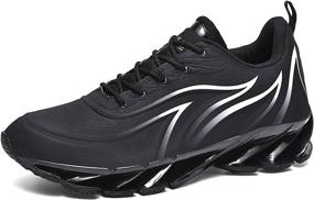 img 4 attached to Lightweight & Breathable Men's Athletic Shoes - Axcone Running 8995Gy45