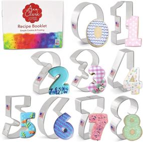 img 4 attached to 🍪 Ann Clark Cookie Cutters Numbers Cookie Cutter Set - 9-Piece Set with Recipe Booklet