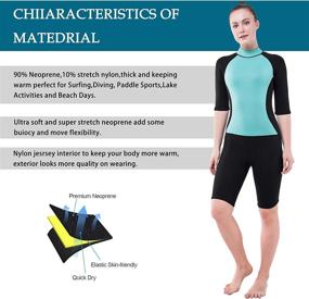 img 1 attached to DEHAI Wetsuits Neoprene Swimming Snorkeling Sports & Fitness