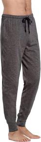 img 2 attached to CYZ Cotton Lounge Pants Drawstring Black L Men's Clothing and Sleep & Lounge