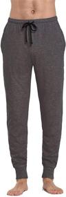 img 4 attached to CYZ Cotton Lounge Pants Drawstring Black L Men's Clothing and Sleep & Lounge