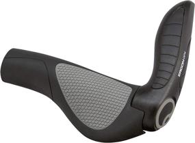 img 2 attached to Enhance Your Cycling Comfort with Ergon GP4 Ergonomic Lock-on Bicycle Handlebar Grips - Full Size Bar End Support, Regular Compatibility, Two Sizes - Black/Gray