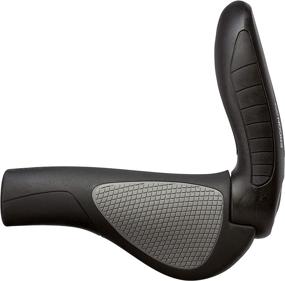 img 1 attached to Enhance Your Cycling Comfort with Ergon GP4 Ergonomic Lock-on Bicycle Handlebar Grips - Full Size Bar End Support, Regular Compatibility, Two Sizes - Black/Gray