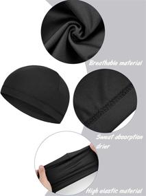 img 1 attached to 🧢 Geyoga 6-Piece Children's Sweat-Wicking Skull Cap Set for Running - Milk Silk Helmet Liner Skull Caps