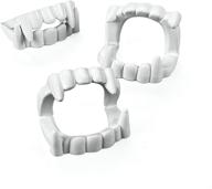 🦷 24 pieces of white plastic halloween vampire teeth - ideal for 4t children logo