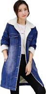 flygo womens classic mid long outwear women's clothing in coats, jackets & vests logo