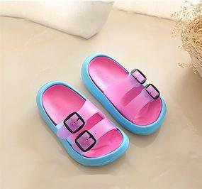 img 3 attached to Toddler Sandals Non Slip Lightweight Slippers Boys' Shoes : Sandals