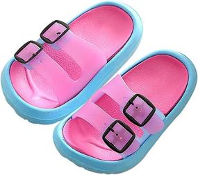 img 4 attached to Toddler Sandals Non Slip Lightweight Slippers Boys' Shoes : Sandals